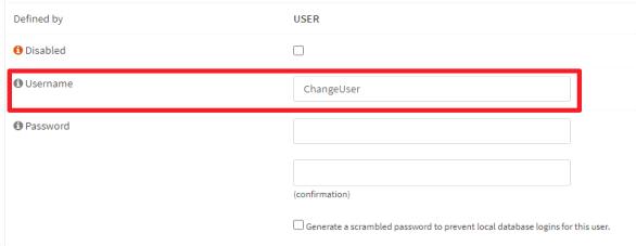 기본 계정 변경