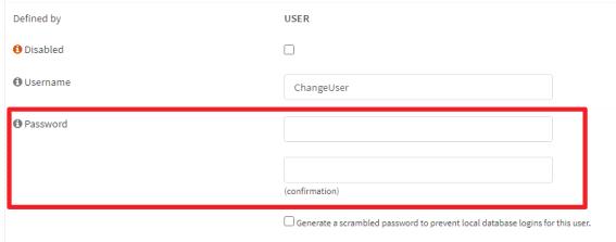 기본 비밀번호 변경